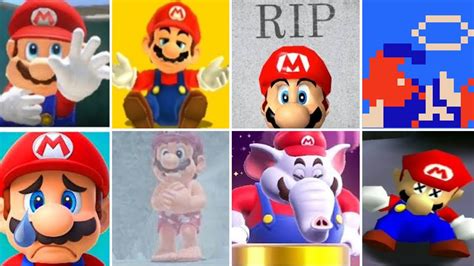 Evolution of Mario Deaths and Game Over Screens (1981.